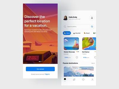 Travel Booking UI booking illustration mobile mobile app design mobile ui travel ui design
