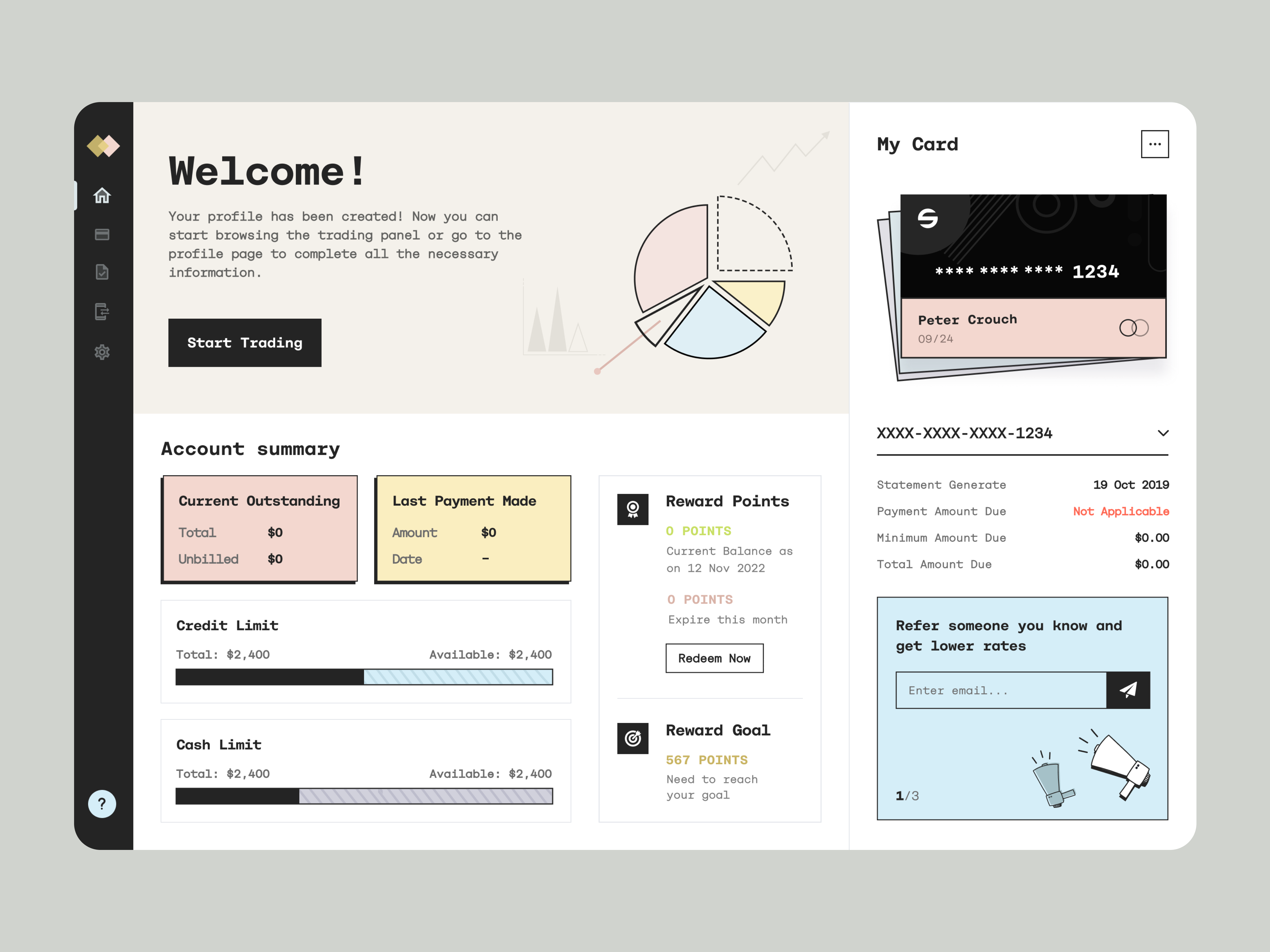 Fintech Dashboard- Welcome Page by Musemind SaaS for Musemind UI/UX ...