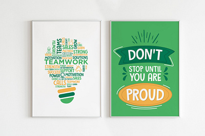 Posters corporate font graphic design illustration motivation poster type typography vector