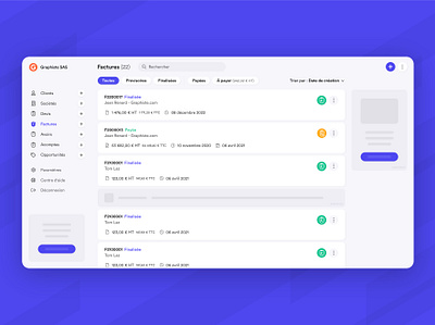 Facture.net redesign app application design flat ux web webdesign