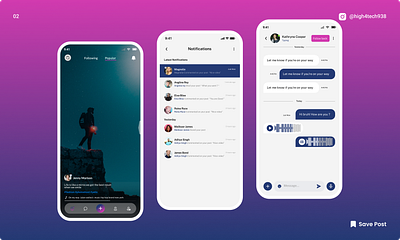 Social Media App 3d animation branding graphic design logo motion graphics ui