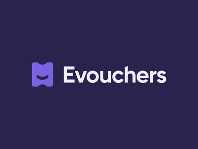 Evouchers - Visual Identity brand branding charity food groceries help icon iconography logo pastel pattern purple smile visual identity voucher