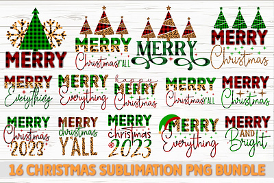 Christmas Sublimation Bundle 3d animation branding design graphic design illustration logo motion graphics ui vector