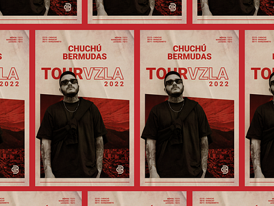 Chuchú Bermudas Tour Vzla 2022 design flyer graphic design identity music poster