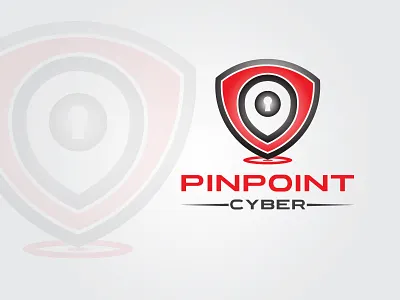 Pinpoint Cyber Shield Logo Design branding cyber data design illustration logo safety security tech technology