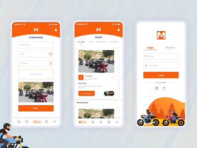 Mota amazing 2023 design biker app daily challenge daily top design event booking event creative landing figma trending 2023 ui ui design 2023 ux