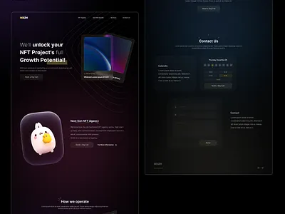 W3LTH Landing Page branding landing ui