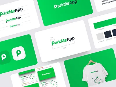 ParkMeApp Logo Rebranding brand identity branding identity logo logo design logo rebranding logomark logotype minimalist logo parking parking logo symbol typography