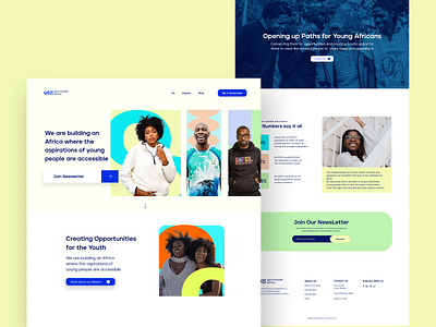 Younnovate Africa Landing africa concept design landing ui