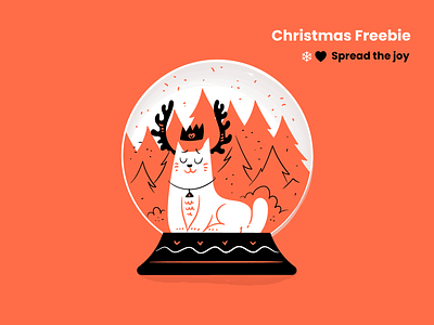 Christmas Free illustrations branding cat christmas design download figma flat free ginger happy illustration minimal mit outline product hunt snow snowball tree vector xmas