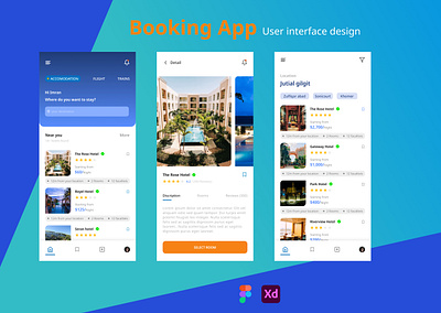 Booking App for IOS UX/UI Design booking app ux dashboard ios app landing page responsive design ui ui design user research ux ui