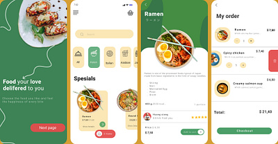 Food APP figma ui uiux design