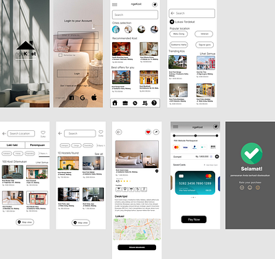 ngeKost APP design figma ui