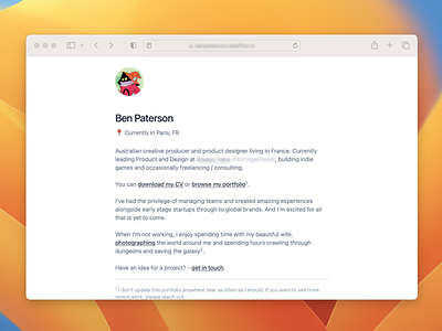 Minimalist Personal Website Design design landing page minimalist orko personal website portfolio ui ux web dev