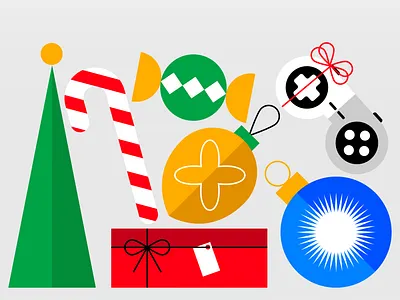 'Tis the season branded card christmas gifts illustration