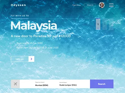 Odyssen - Landing page graphic design ui
