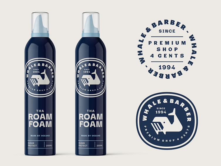 Whale & Barber Packaging by Type08 (Alen Pavlovic) on Dribbble