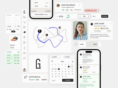 Goodlok Pieces_Components set app calendar component component set delivery design set design system graphic design interface management pos system product product design project shifts system ui ui system ux web