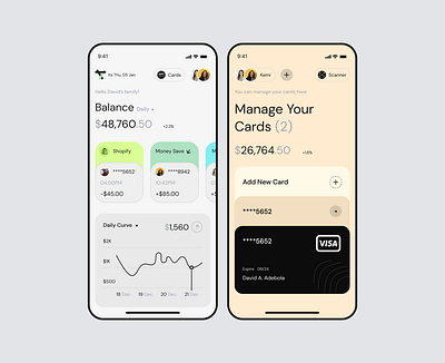 Bankin App Design banking app clean ui design finance fintech mobile app modern ui ui ux