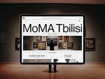 MoMA Tbilisi, UX/UI | Web Design 3d art design branding concept design digital design figma illustration logo mobile design motion design motion graphics museum tbilisi ui uidesign uiux web design webdesign website