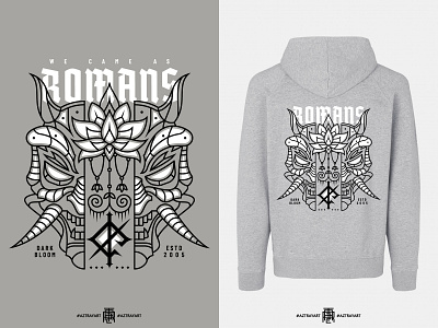 Oni Mask and Lotus band band merch beast grey japan line line art lotus mask merch merch design merchandise metal metalcore monoline oni oni mask vector we came as romans