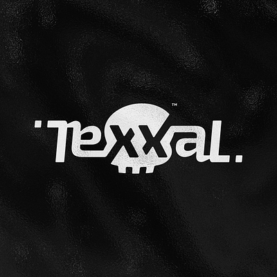 Texxal™ — Visual Identity ambigram ambigram logo branding design fashion fashion logo flat icon logo skull skull logo street wear street wear logo