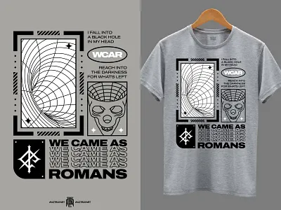 Black Hole band band merch black hole grey line line art loop hole merch merch design merchandise metal metalcore monoline skull vector we came as romans worm hole