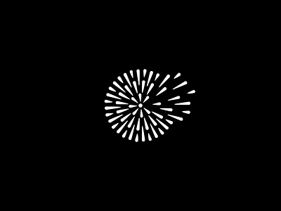 Dandelion blow black circle dandelion firework flower geometric icon illustration logo nature shape simple symbol