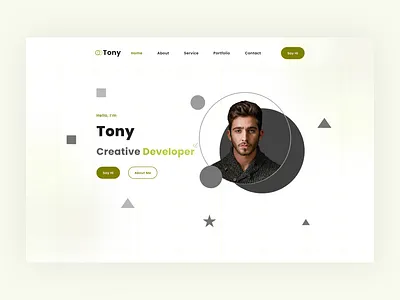 A freelance Hero Section design ui uidesign uiux ux web