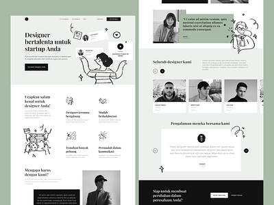 Landingpage Exploration colour exploration flat design illustration landingpage website