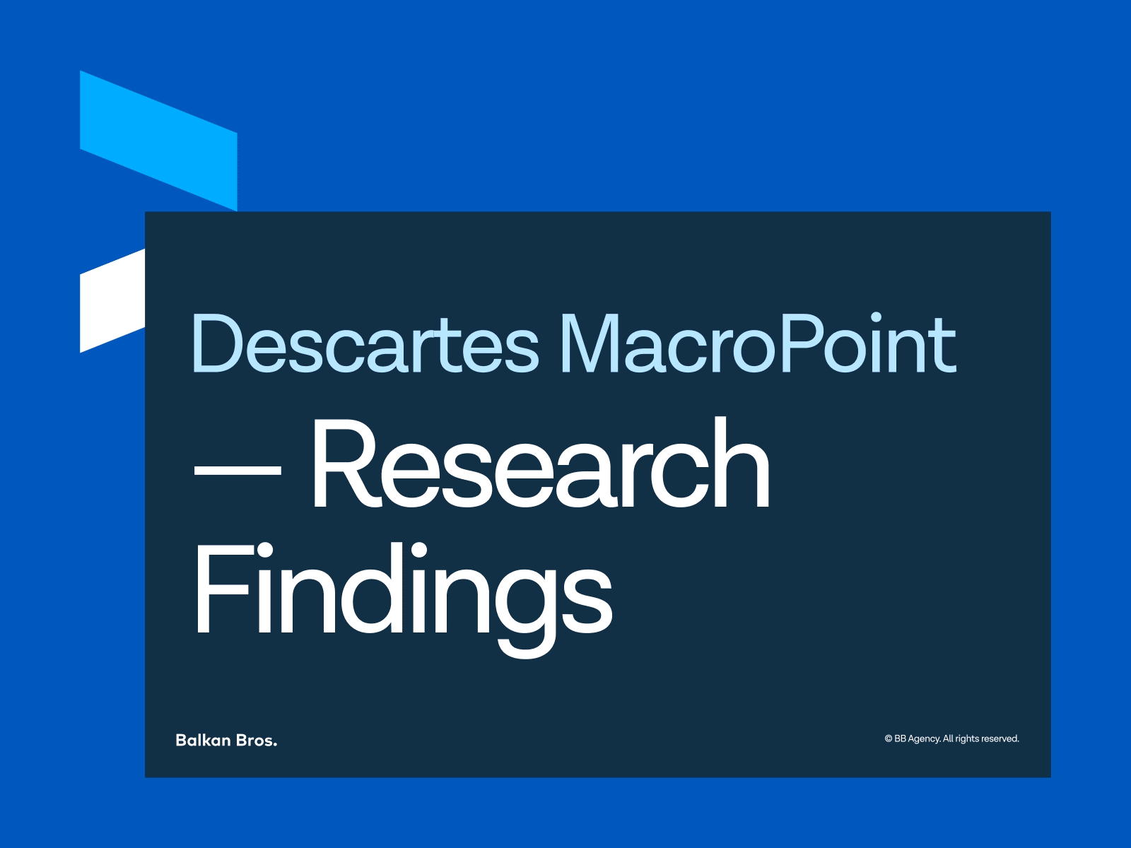 Descartes MacroPoint - Research and UX Design b2b design insights navigation research sitemap target audience user experience ux ux design website