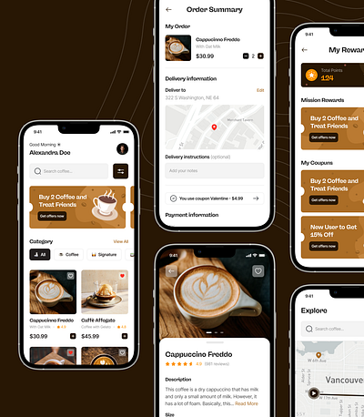 EE - Coffee Shop design ui