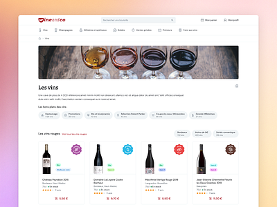 Wineandco.com - Wine marketplace 🍷 desktop ecommerce marketplace ui wine