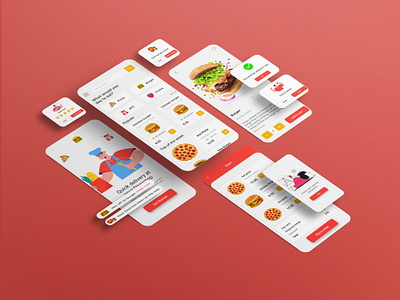 Food Delivery App appdesign food app mockup ui uiux