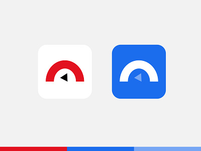 O Icon - App icon/logo app icon blue white logo fast logo iconic logo logo design minimalist icon o icon o logo speed speedometer