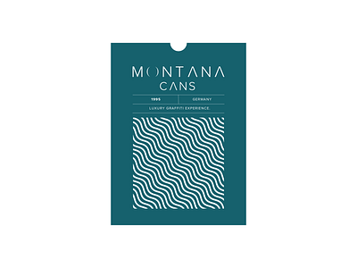 Label Design for Montana Cans branding graphic design label label development logo luxurydesign paint palette typography