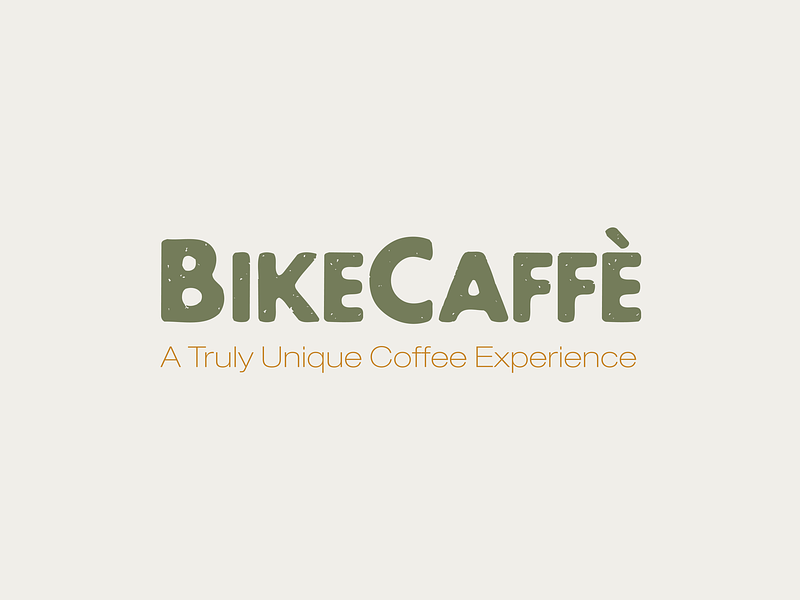BikeCaffe Primary Logo bike brand strategy branding coffee franchise identity logo logomark typography vector wordmark