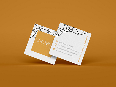 The Brow Bar Rotterdam beauty beauty salon brand design branding brow bar brow salon business card corporate identity cosmetica cosmetica design design illustration logo ui ux vector