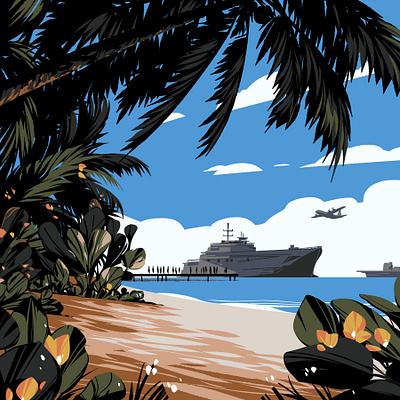 Chagos conceptual digital ed tuckwell editorial folioart illustration