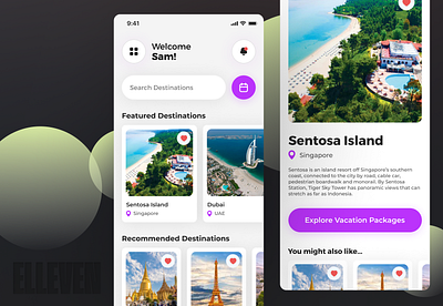 Travel / Destination Finder App branding design graphic design illustration logo search ui ux vector web design