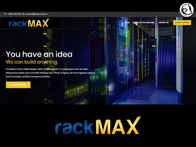 RACK MAX branding creative design logo network vector