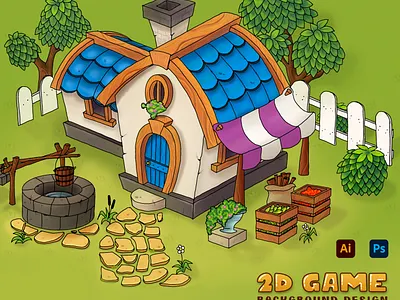 2D Game Background Design 2d game design game game background game design graphic design ui