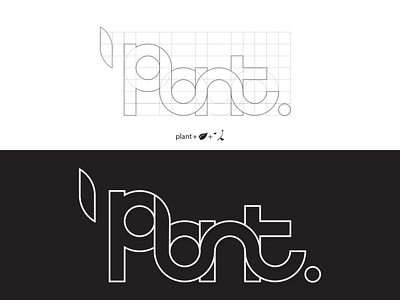 Plant Logo Breakdown app best dribble logo brake down best dribble logos branding design designed by zei graphic design gym logo identity illustration leaf logo line art logo nature logo nutriction plant logo ui