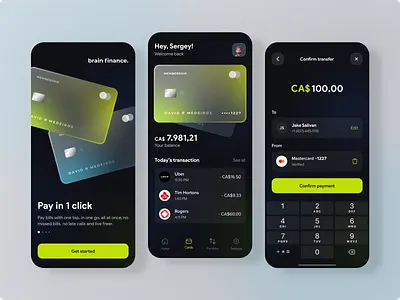 Banking app app bank banking banking app card design finance finance app fintech interface main page mobile app design mobile design payment product design spendings transaction transfer money ui ui ux design