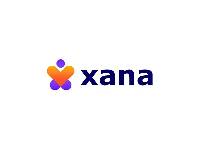 Xana family care logo brand icon branding care logo clinic care clinic logo family care logo graphic design heart logo letter x logo logo logo design logo idea love logo make logo medical logo people symbol