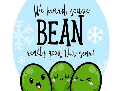 Edamame Greeting Card bean beans christmas card edamame farm design greeting card holiday card mackellar farms