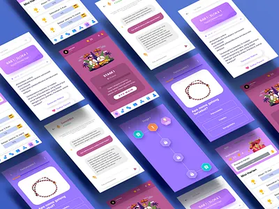 UI Design - Vedanta : Hindu Education APP app design education hindu hindu app interface ui ux