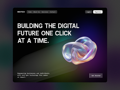 Innotech - Landing Page creativeui designinspiration innotech innovation landingpage techdesign uiuxdesign uxtrends webdesign