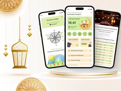 Ramadan Kareem - App For Ramadan Tracker & Reminder app design call to prayer concept daily tracker dark mode design homepage islamic app islamic concept mobile app mobile ui ramadan ramadan app ramadan app design ramadan app ui reminder app task manager time prayer ui design user interface