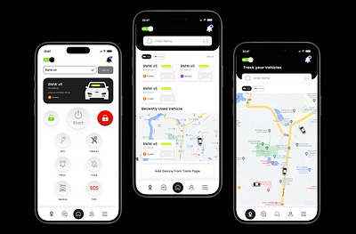 Modern Car Tracking App UI/UX Design: Sleek, User-Friendly Inter by ...